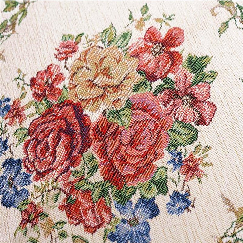 UKELER Luxury Soft Rustic Floral Area Rugs Washable Elegant Non Slip Accent Floor Rugs Carpet for Bedroom Kids Play Mat,3'x3' - Image 3